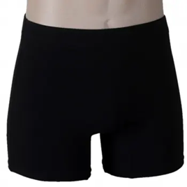 Mannequin wearing Mens Brief - High waisted NZ made undies in Black colour.