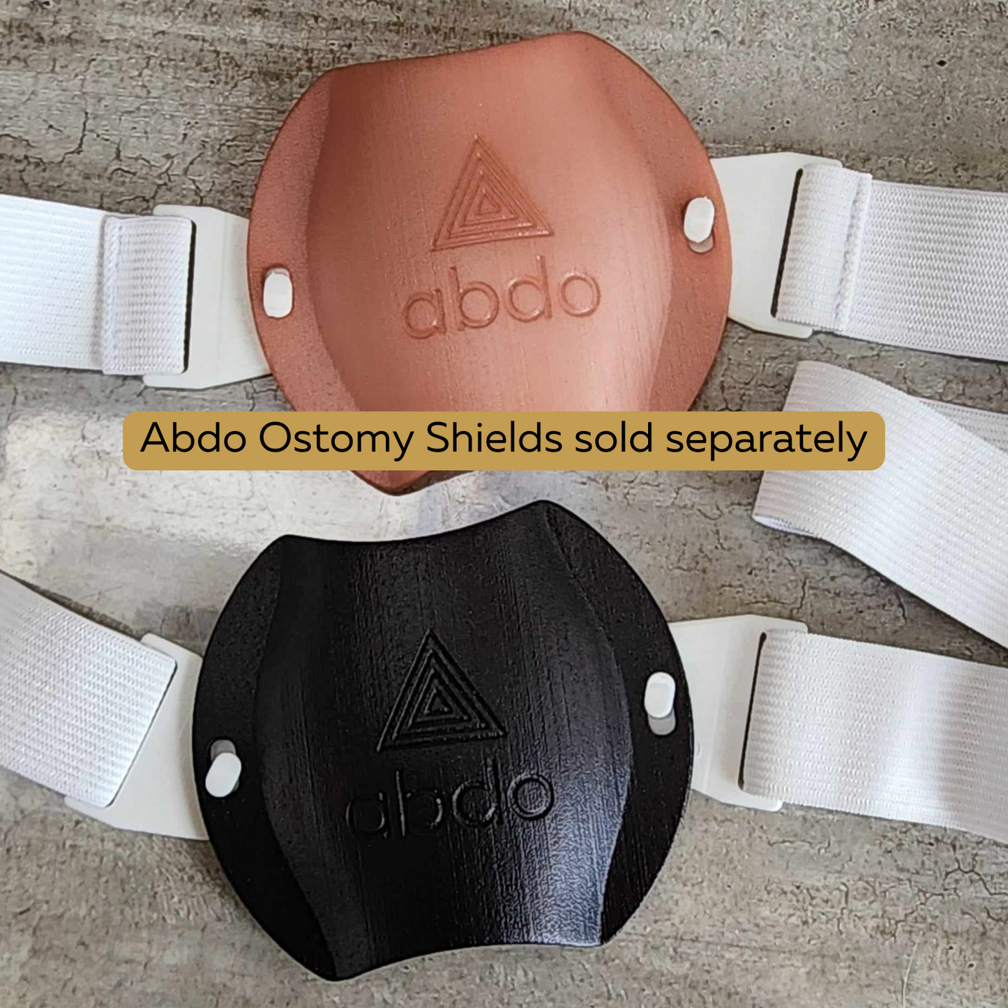 Blaack Ostomy shield and sand stoma guard with belt